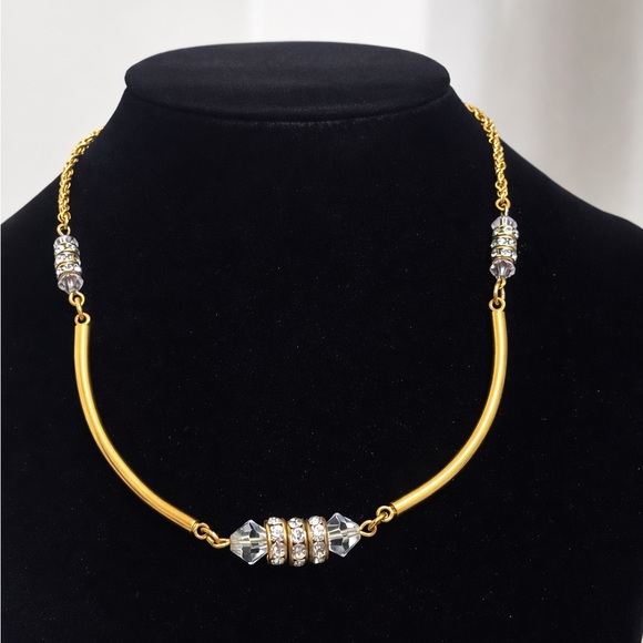 Sherman Jewelry - Sherman vintage gold toned necklace